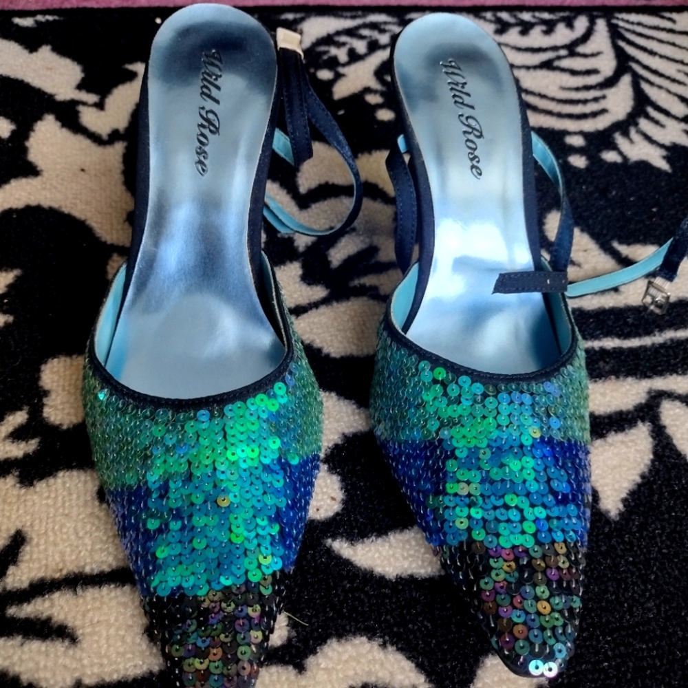 Wild Rose Sling Back Pumps